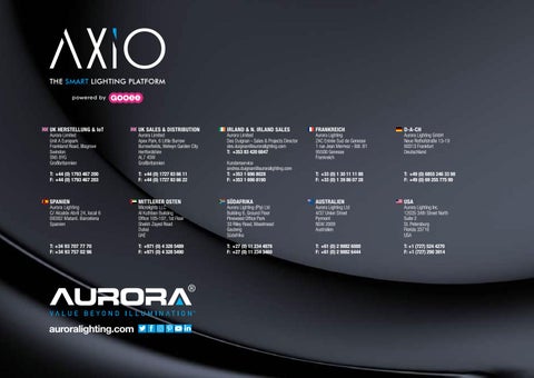 Aurora Lighting 灯饰目录 · AXiO 智能 灯饰 platform - 德国 第 16 页