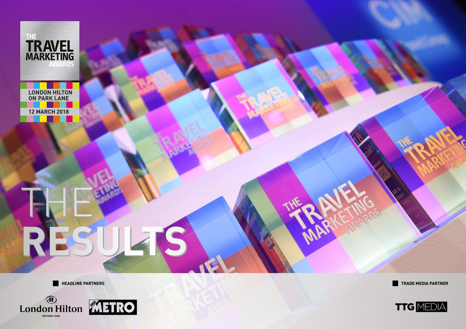 The Travel Marketing Awards Results 2018 by Dellar Davies Issuu