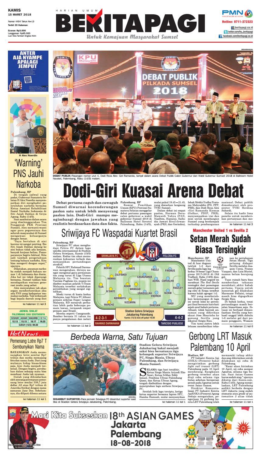 Kamis 15 Maret 2018 By BERITAPAGI Issuu Kamis 15 Maret 2018 By BERITAPAGI Issuu