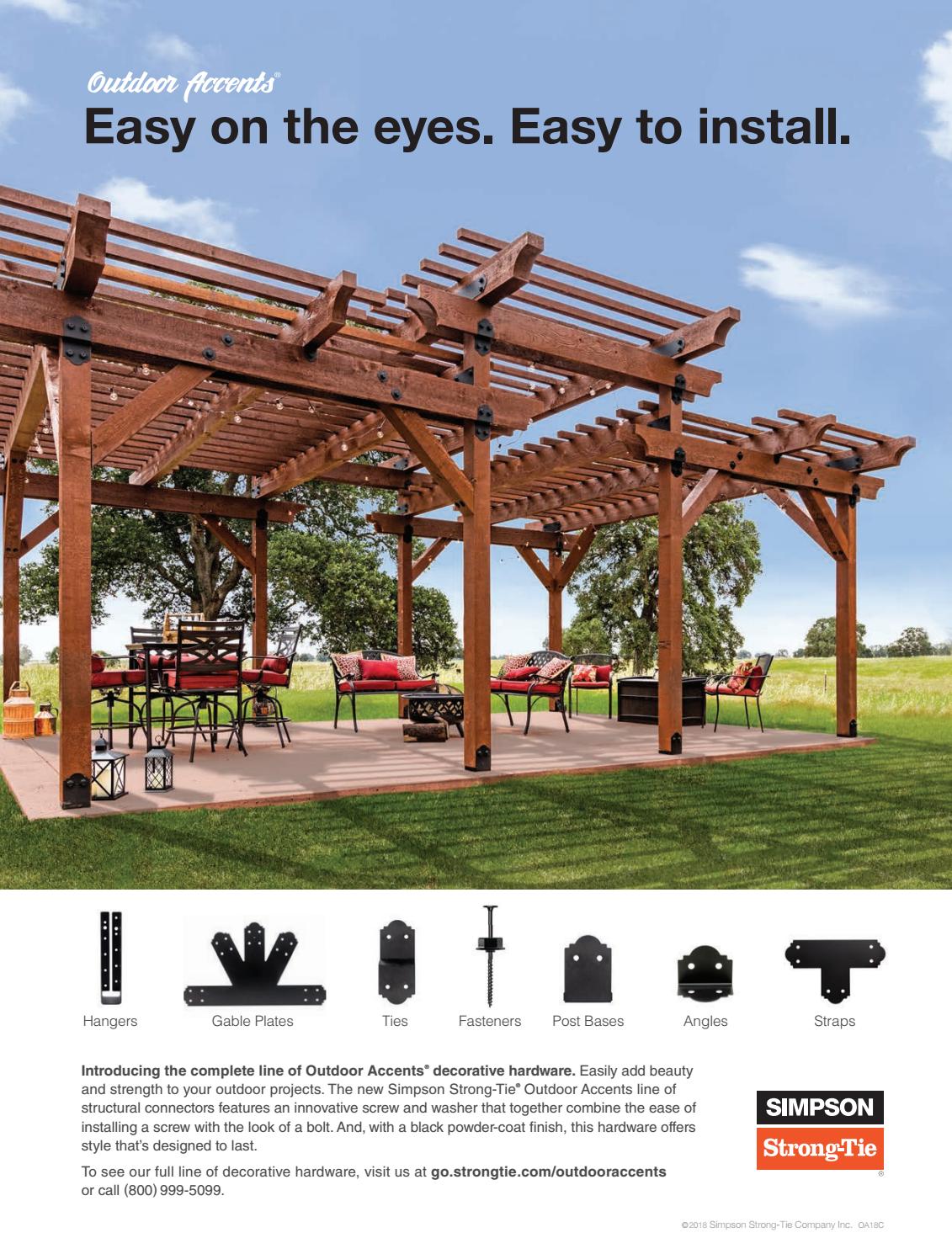 outdoor accents simpson strong tie on Deck Specialist Spring 2018 By 526 Media Group Issuu