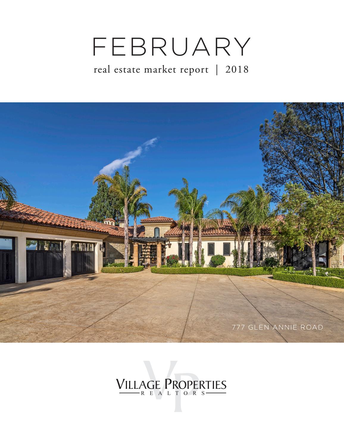 Santa Barbara Real Estate Market Report Feb 2018 by Village