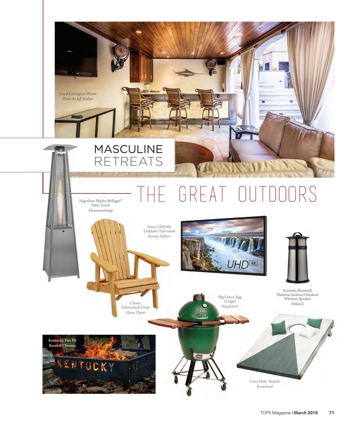 fire pit for living room home depot on Tops In Lexington March 2018 By Tops Magazine Issuu