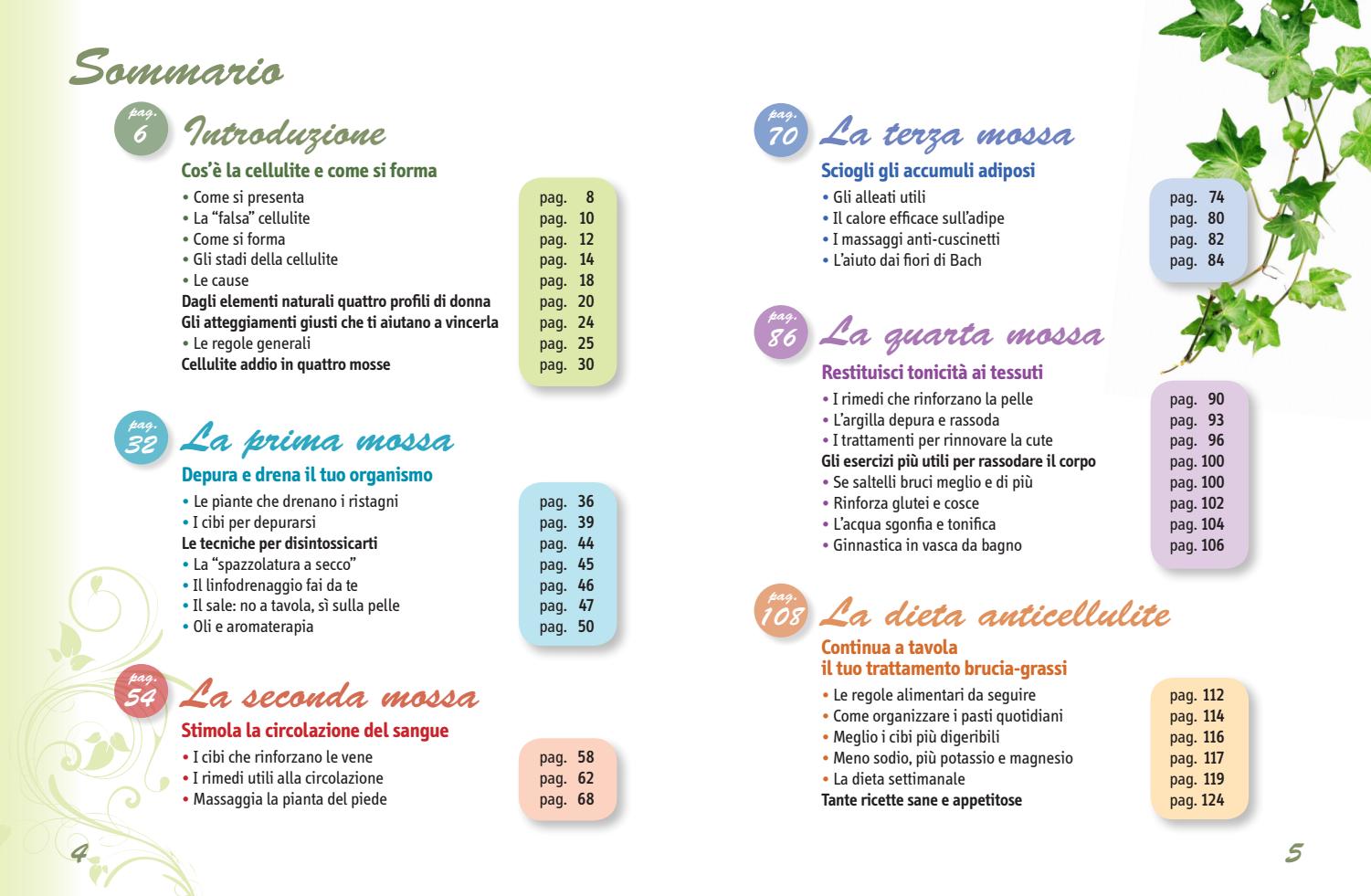 dieta settimanale anticellulite