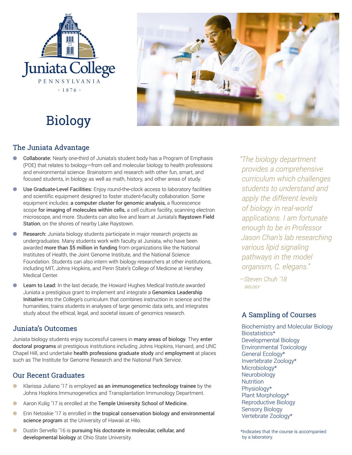 Biology by Juniata College Issuu