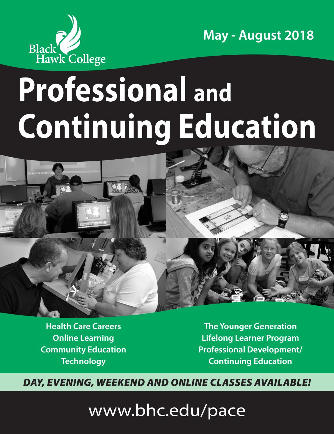 Professional and Continuing Education Summer 2018 Schedule by Black