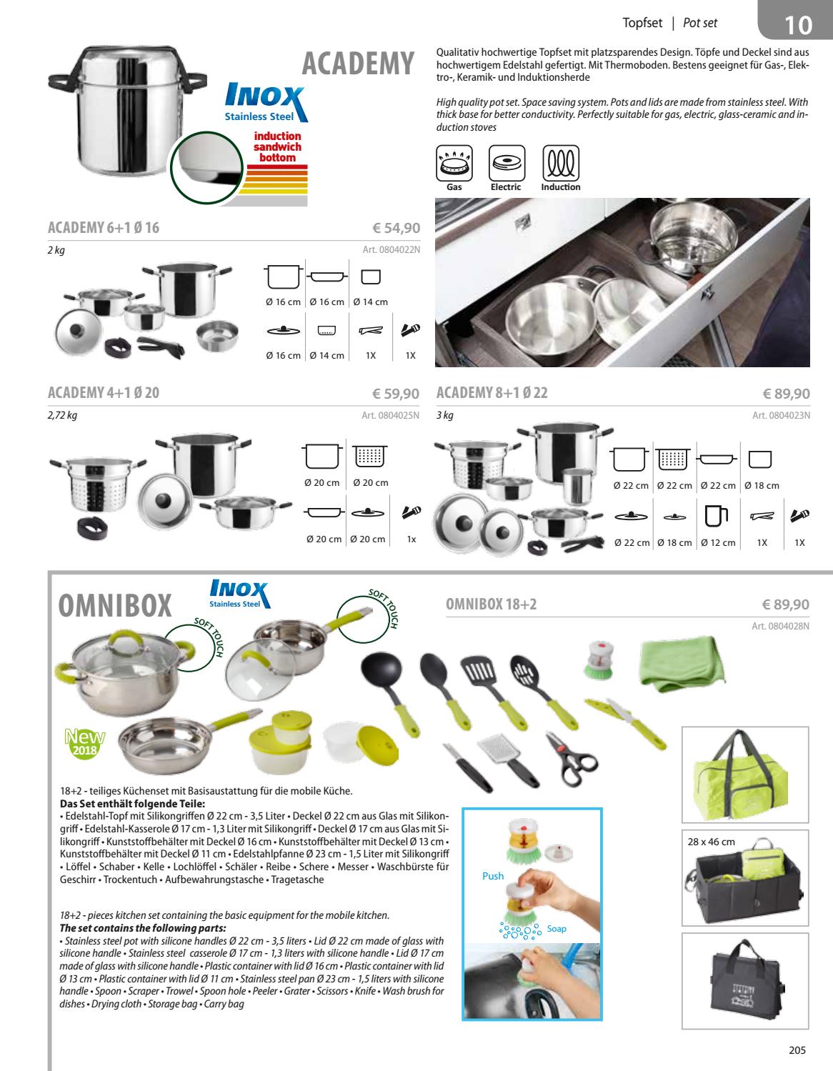 Brunner Academy Edelstahl-Topfset 6-in-1