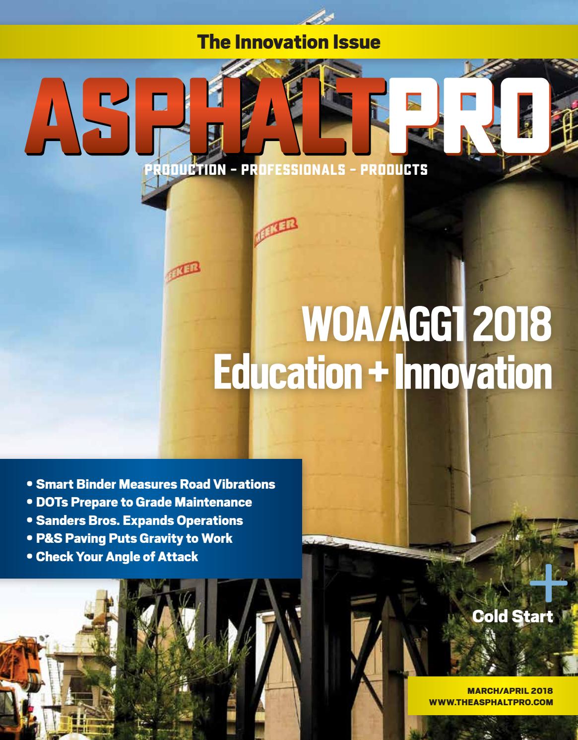 Asphalt Pro - March / April 2018 by Asphalt Pro LLC - Issuu