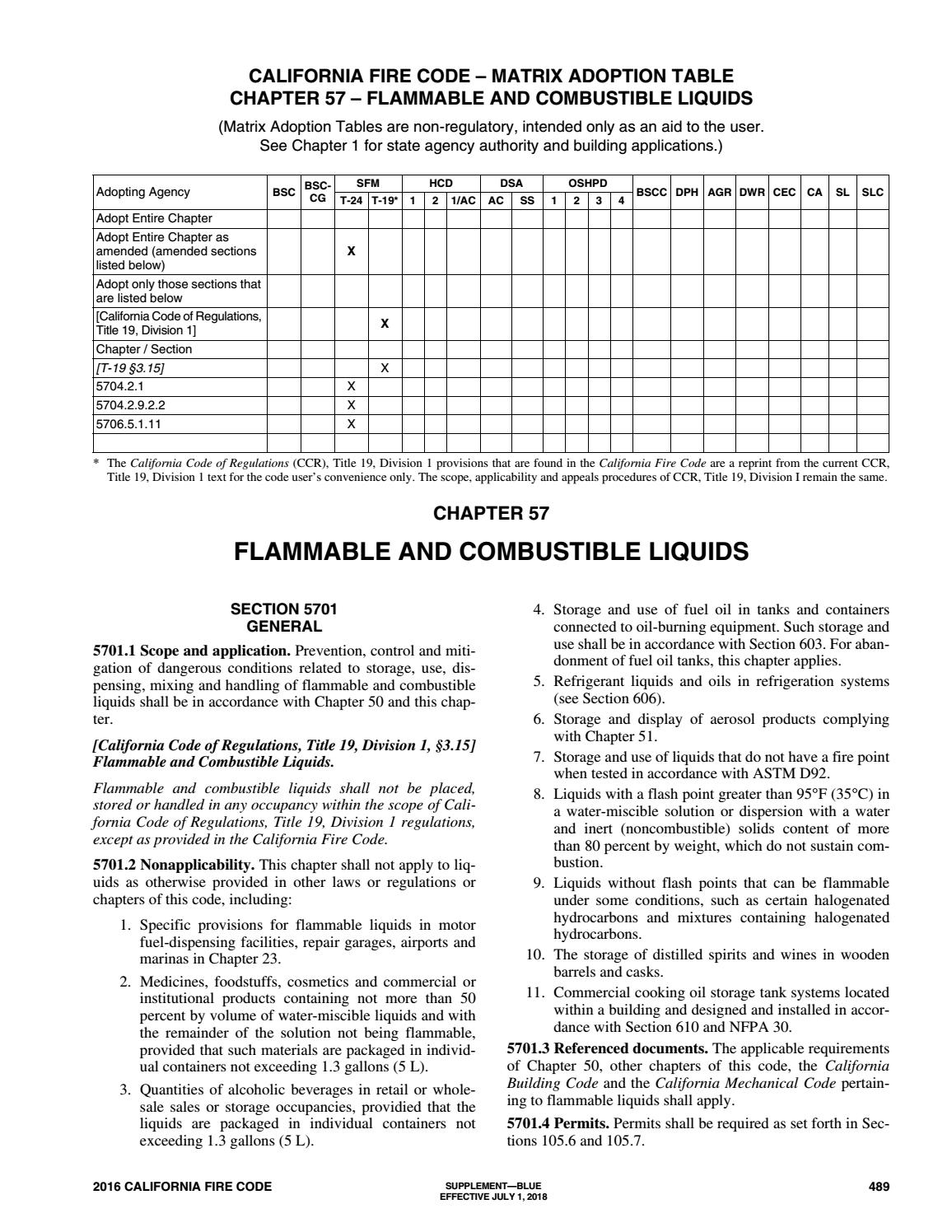 California fire code 2018 supplemental by Los Angeles Fire Department