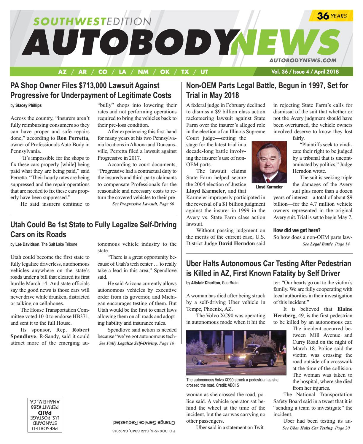 April 2018 Southwestern Edition By Autobody News Issuu