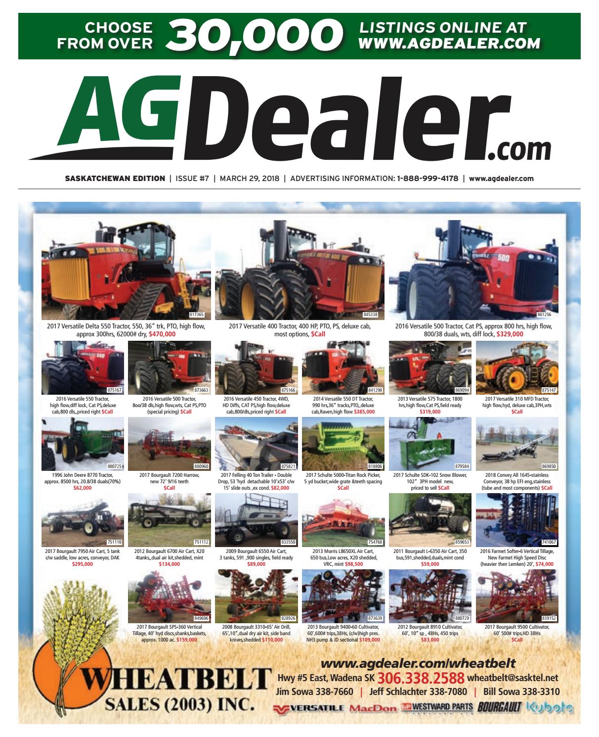 Wheel & Deal Saskatchewan, March 29, 2018 by Farm Business Communications - issuu