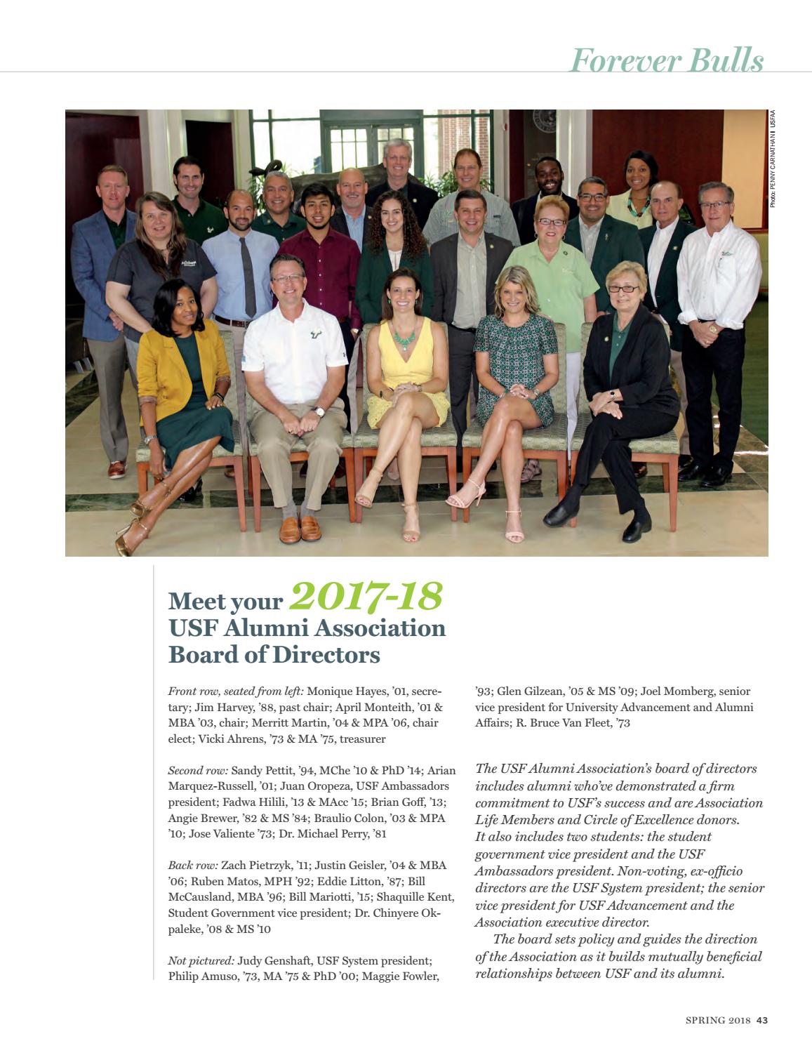 usf magazine spring 2018