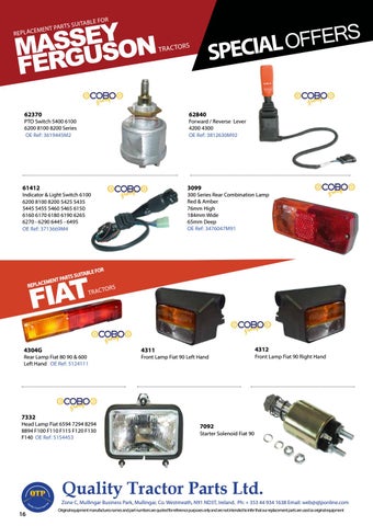 Quality Tractor Parts 灯饰目录 · QTP April product news 第 16 页