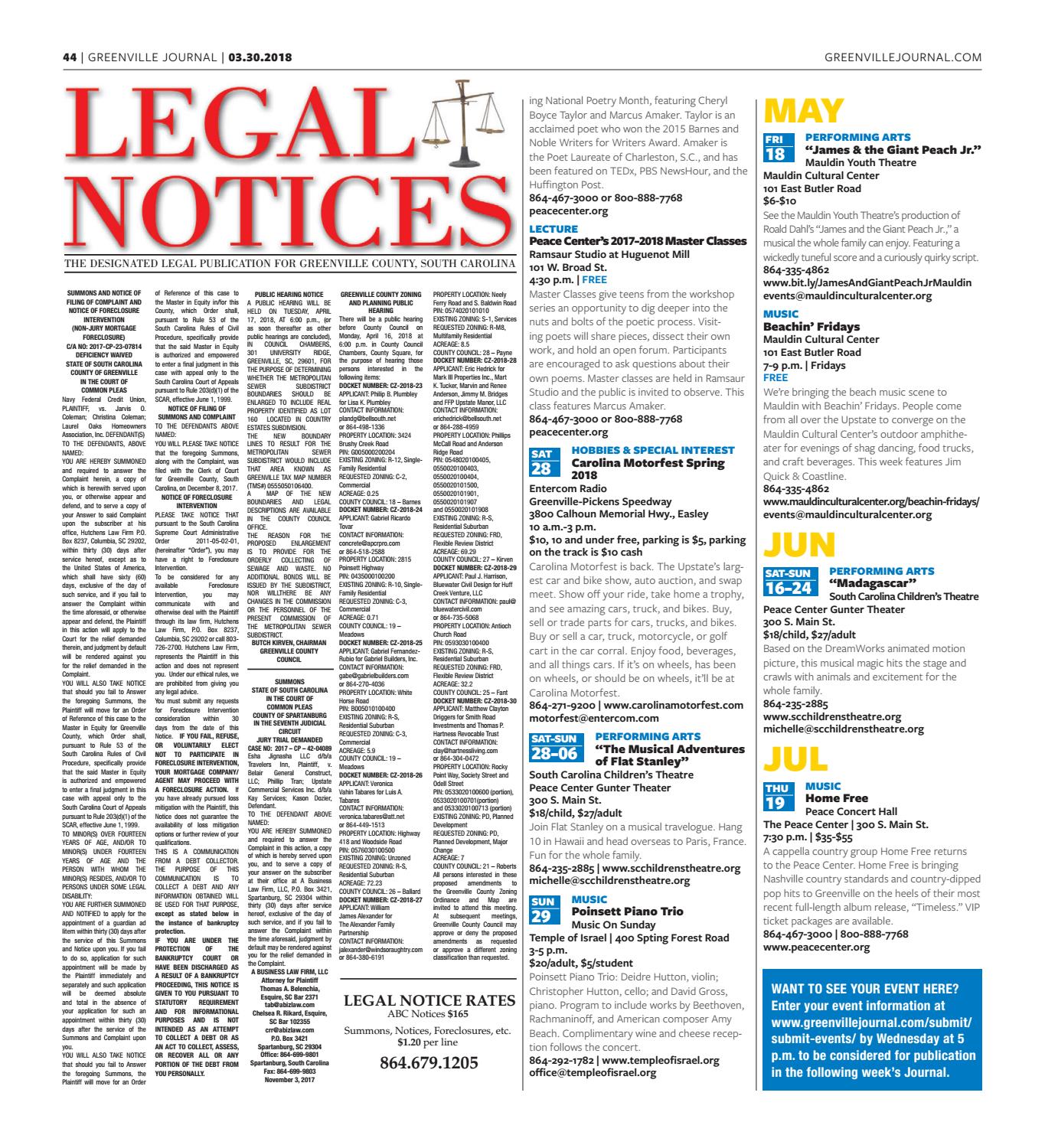 Greenville sc court docket