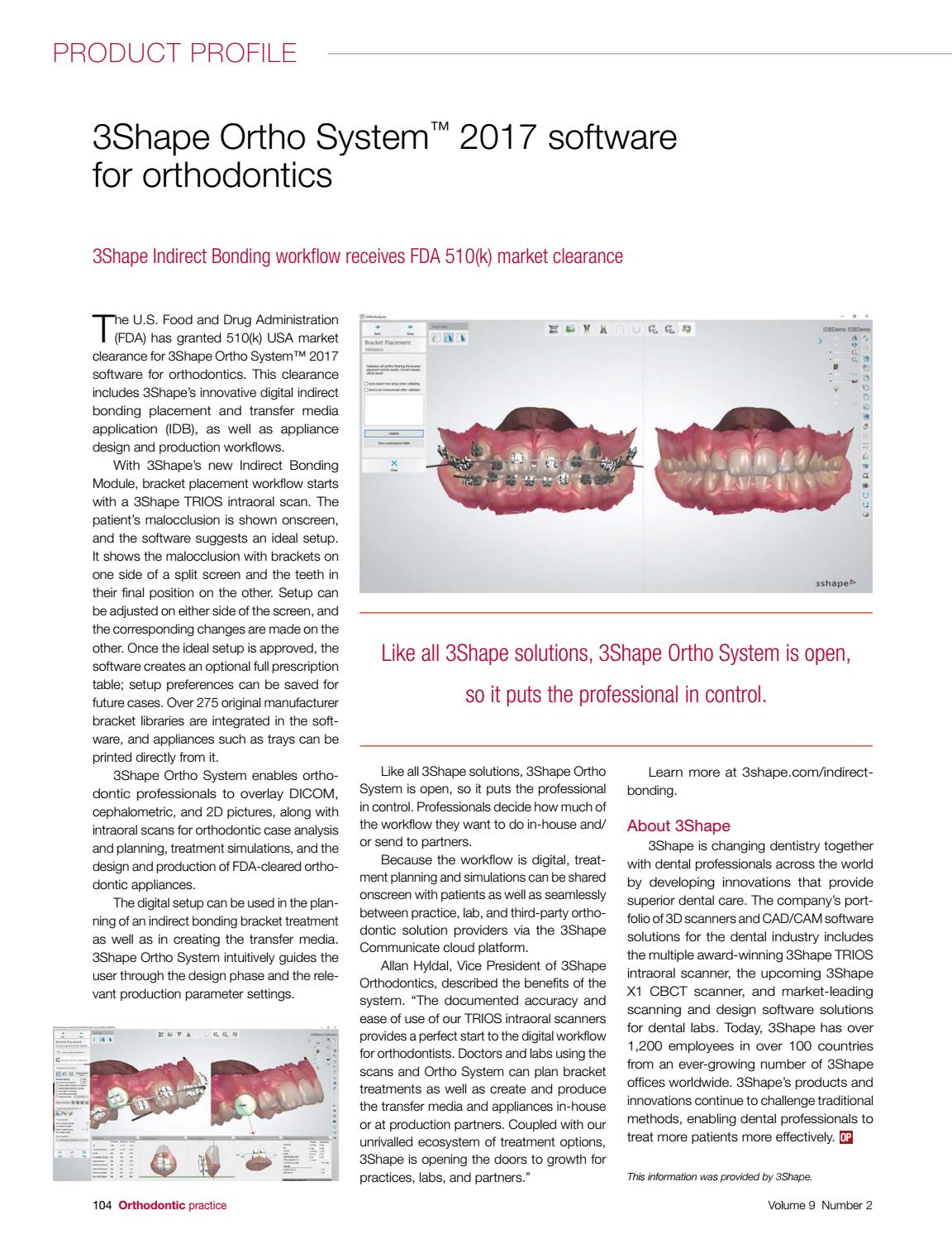 Orthodontic Practice US March/April 2018 Vol 9 No 2 by MedMark, LLC Issuu