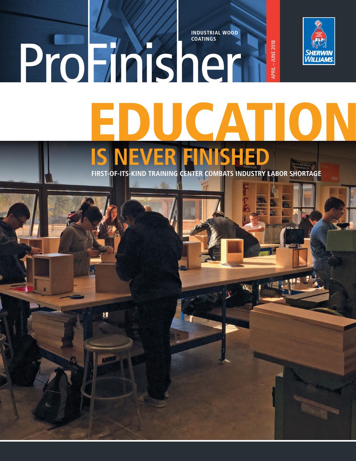 ProFinisher Magazine Industrial Wood Coatings Q2 2018 by Sherwin