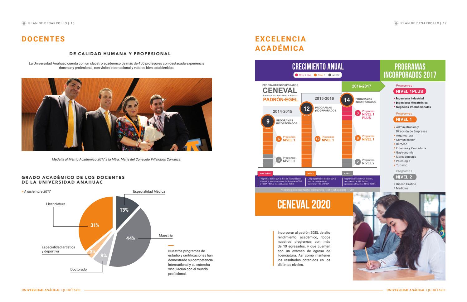 Plan de desarrollo 2020 by Universidad Anáhuac Querétaro Issuu