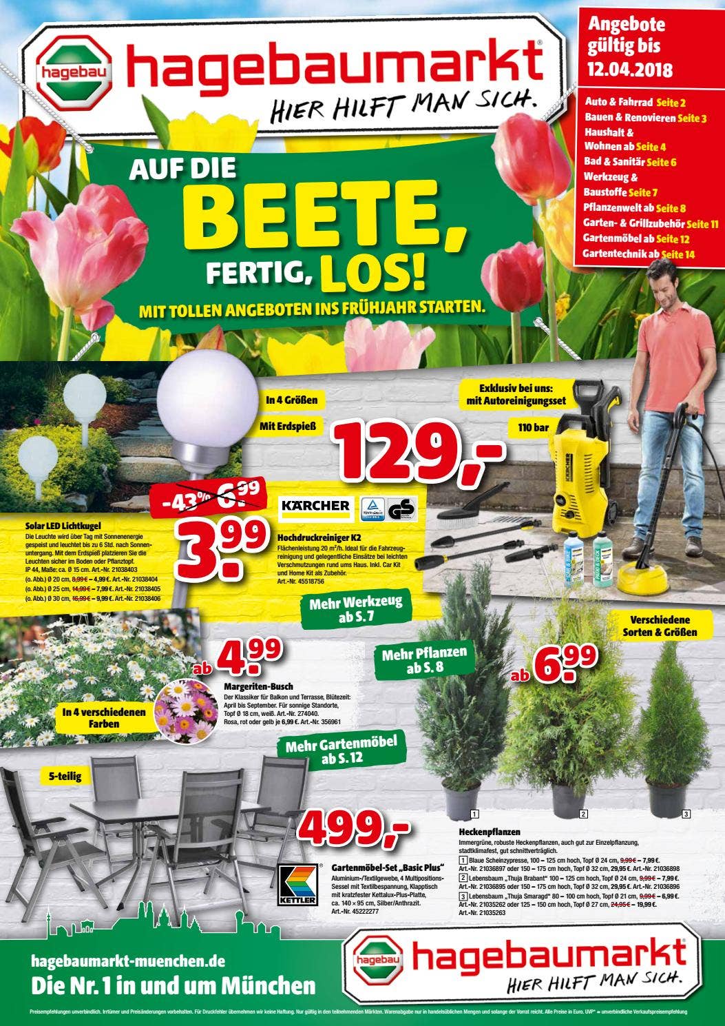 Hagebaumarkt Beilage kw 14 15 2018 by Wochenanzeiger Medien GmbH - Issuu