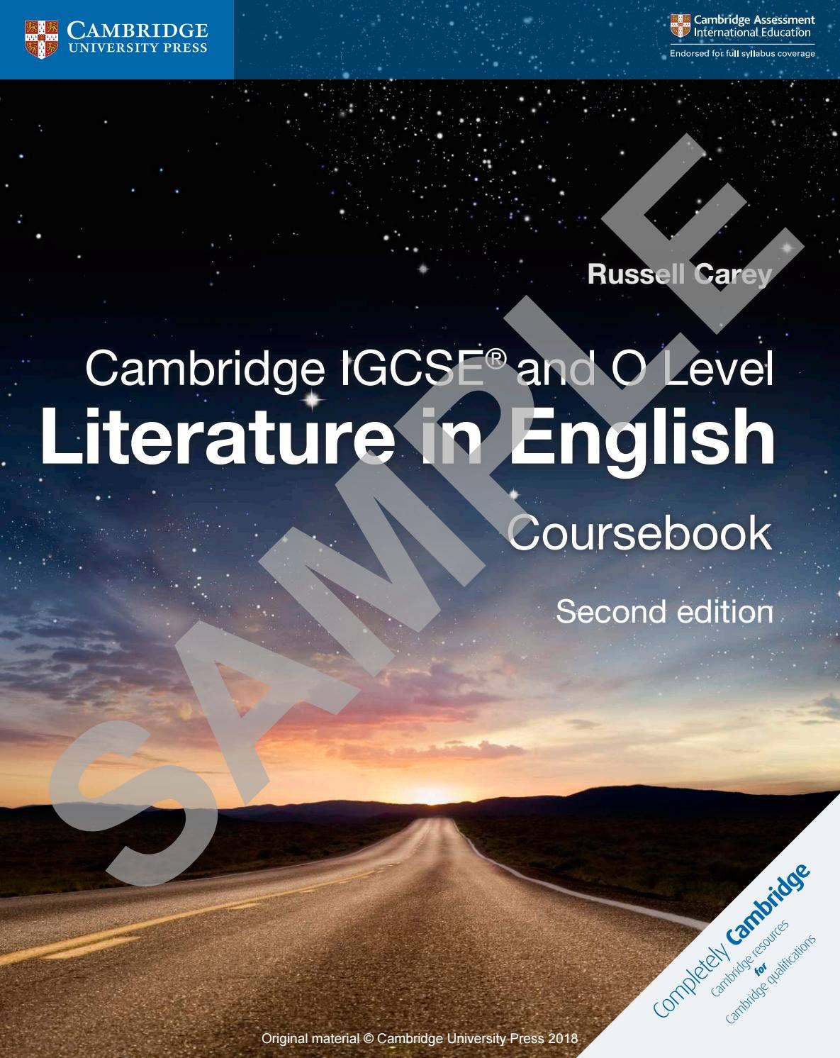 Preview Cambridge IGCSE and O Level Literature in English
