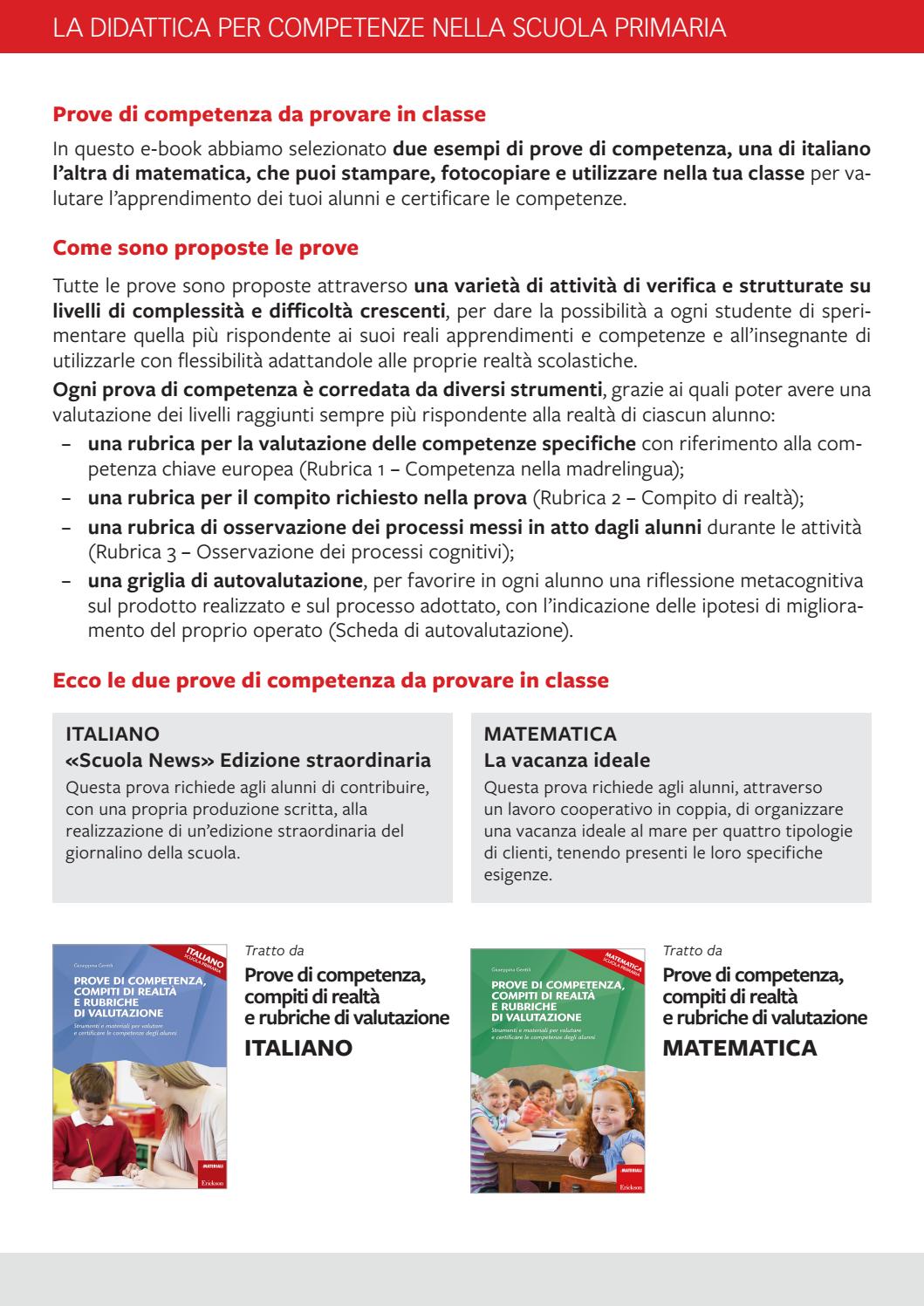 Progettazione Attività Didattica Esempi Scuola Primaria
