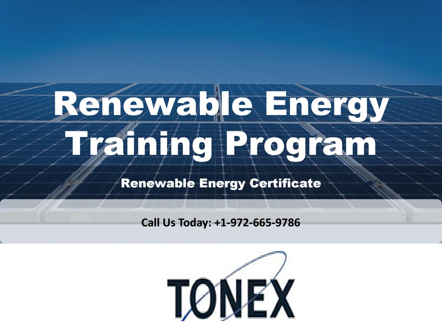 Learn About Renewable Energy Training Program 2018 by Wesley Comal Issuu