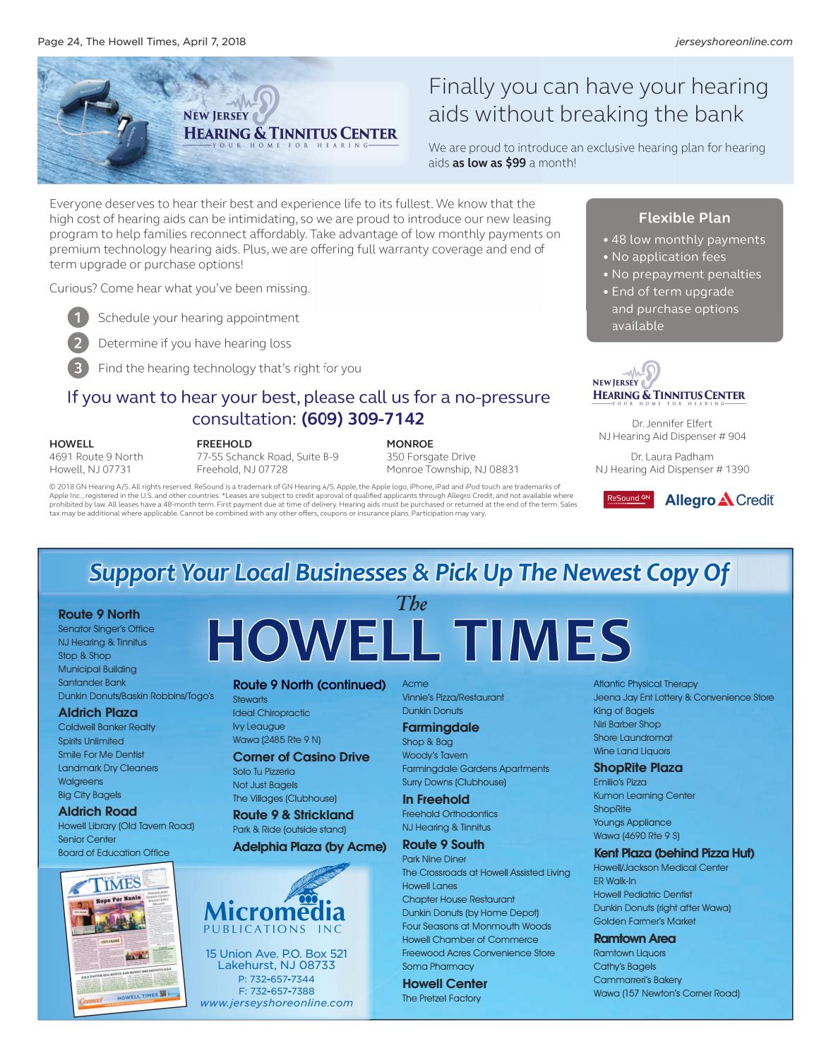 18 04 07 The Howell Times By Micromedia Publications Jersey Shore Online Issuu
