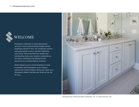Showplace Cabinetry 家具目录 · for the 卫浴 第 2 页