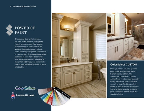 Showplace Cabinetry 家具目录 · for the 卫浴 第 8 页