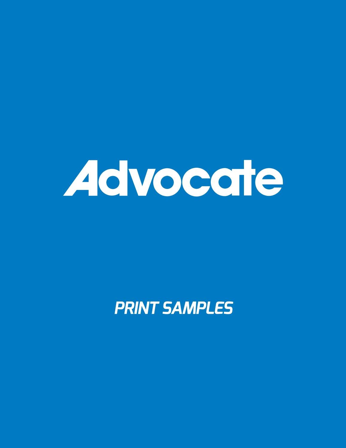 Advocate Print Samples By Metro Guide Publishing Issuu