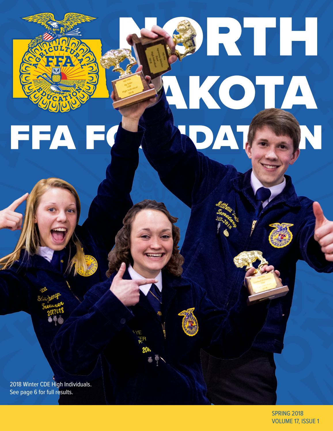 ND FFA Foundation Spring 2018 Newsletter by ND FFA Issuu