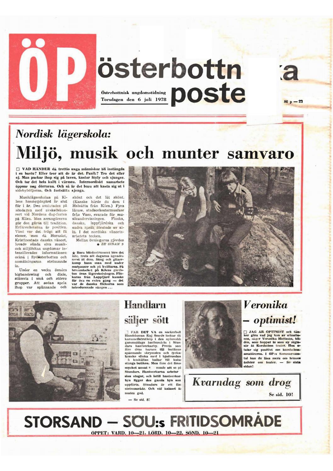 Op Nr 27 1978 By Osterbottniska Posten Issuu