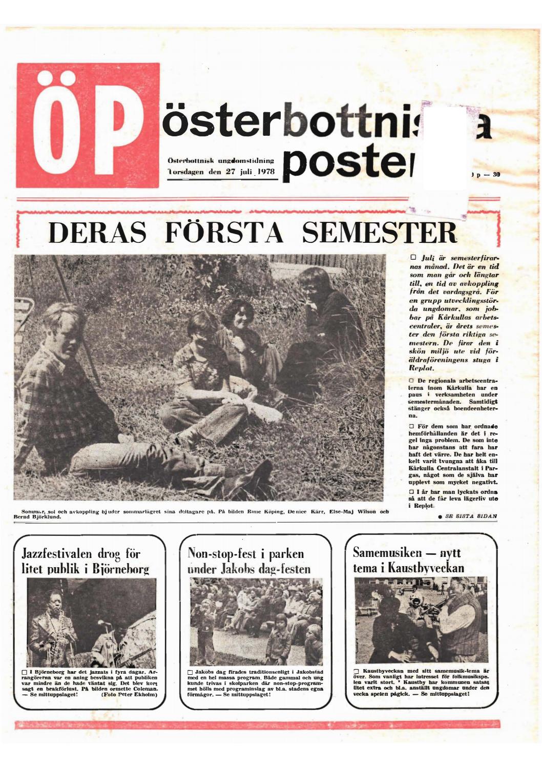 Op Nr 30 1978 By Osterbottniska Posten Issuu