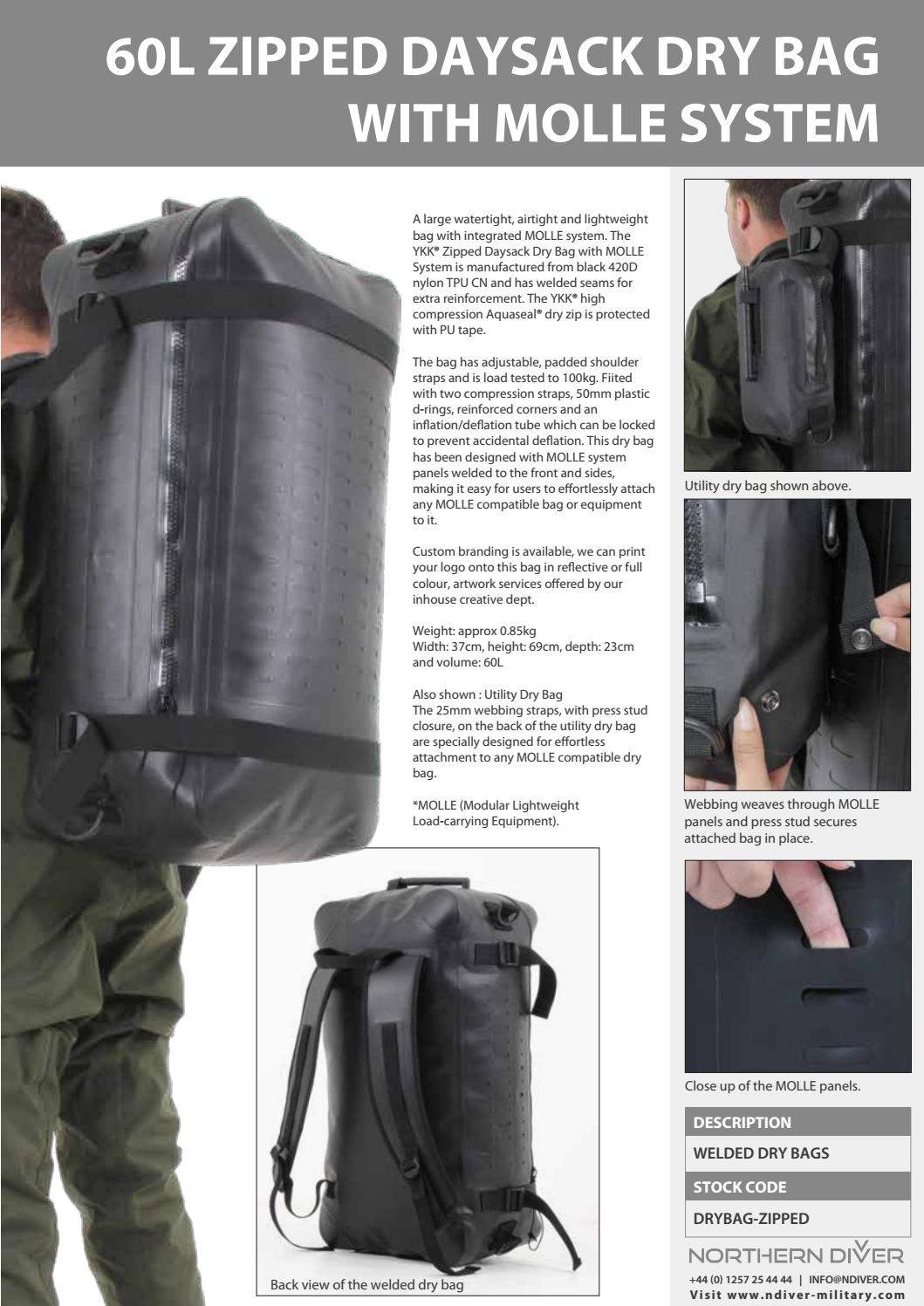 dry bag with molle