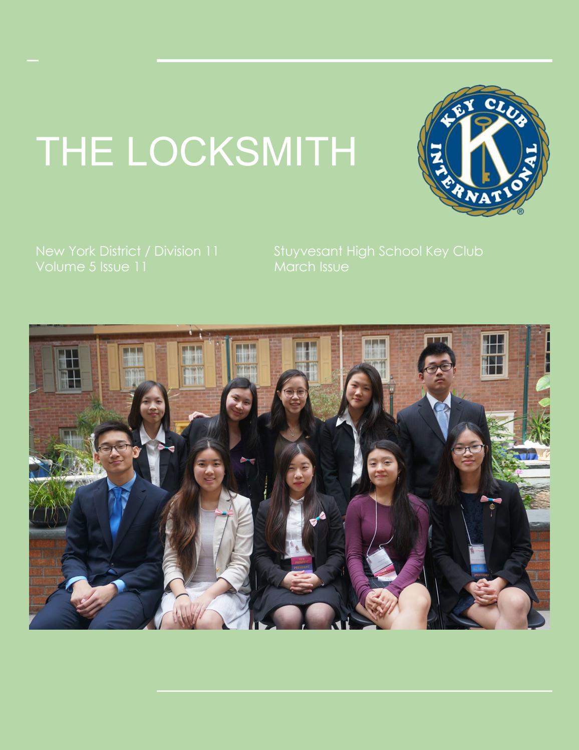 The Locksmith, March 2018 by Stuyvesant High School Key Club Issuu