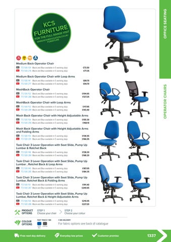 KCS 家具目录 办公 坐具 2018/19 第 3 页