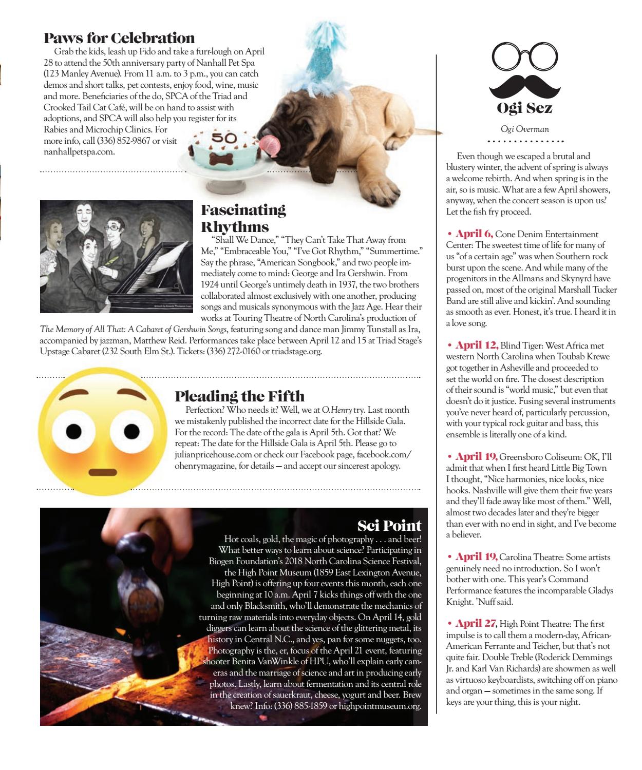 O Henry April 2018 By O Henry Magazine Issuu issuu