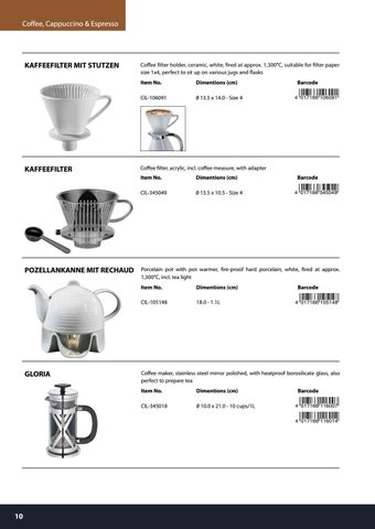 Cilio zassenhaus coffee special 家具手册 no pricing lr 第 10 页