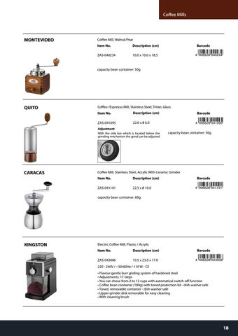 Cilio zassenhaus coffee special 家具手册 no pricing lr 第 18 页