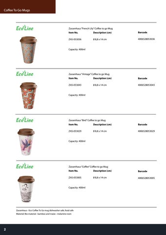 Cilio zassenhaus coffee special 家具手册 no pricing lr 第 2 页