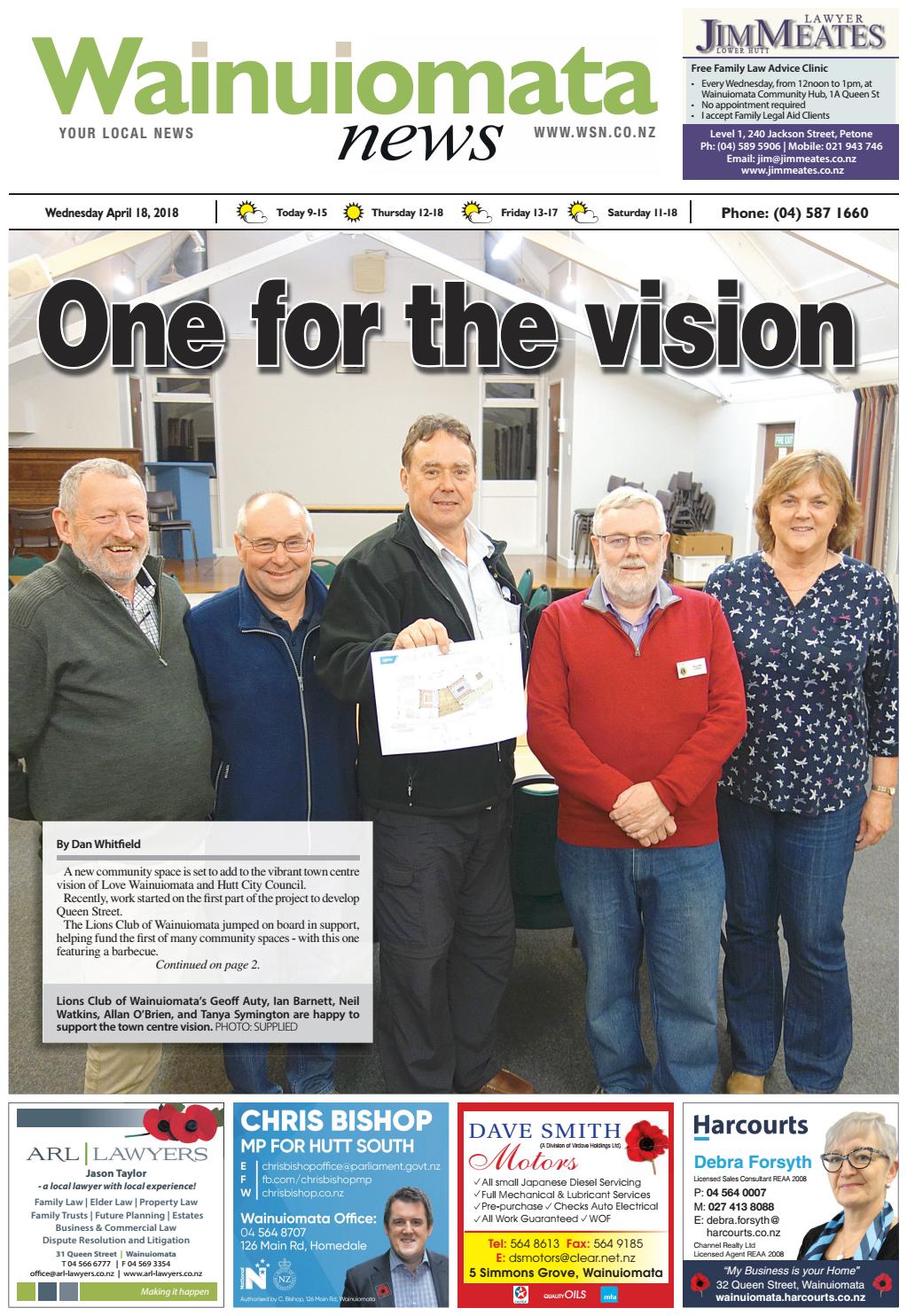 Wainuiomata News 180418 by Local Newspapers Issuu