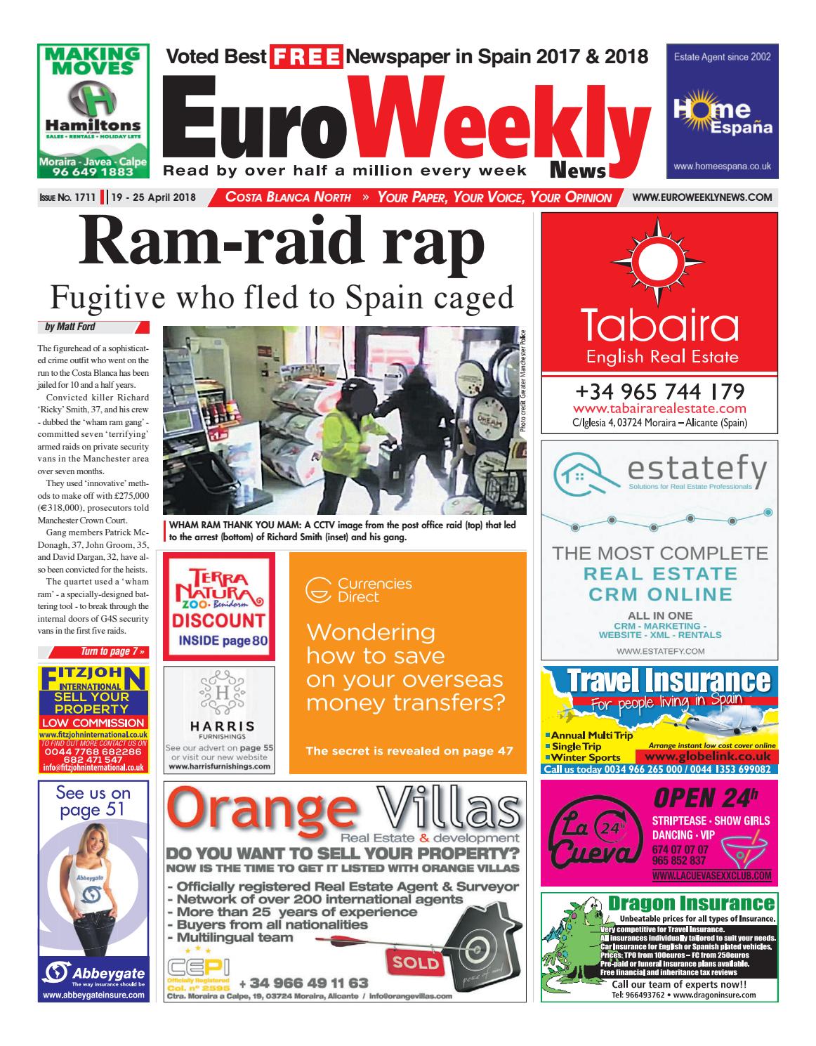 Euro Weekly News - Costa Blanca North 19 – 25 April 2018 Issue