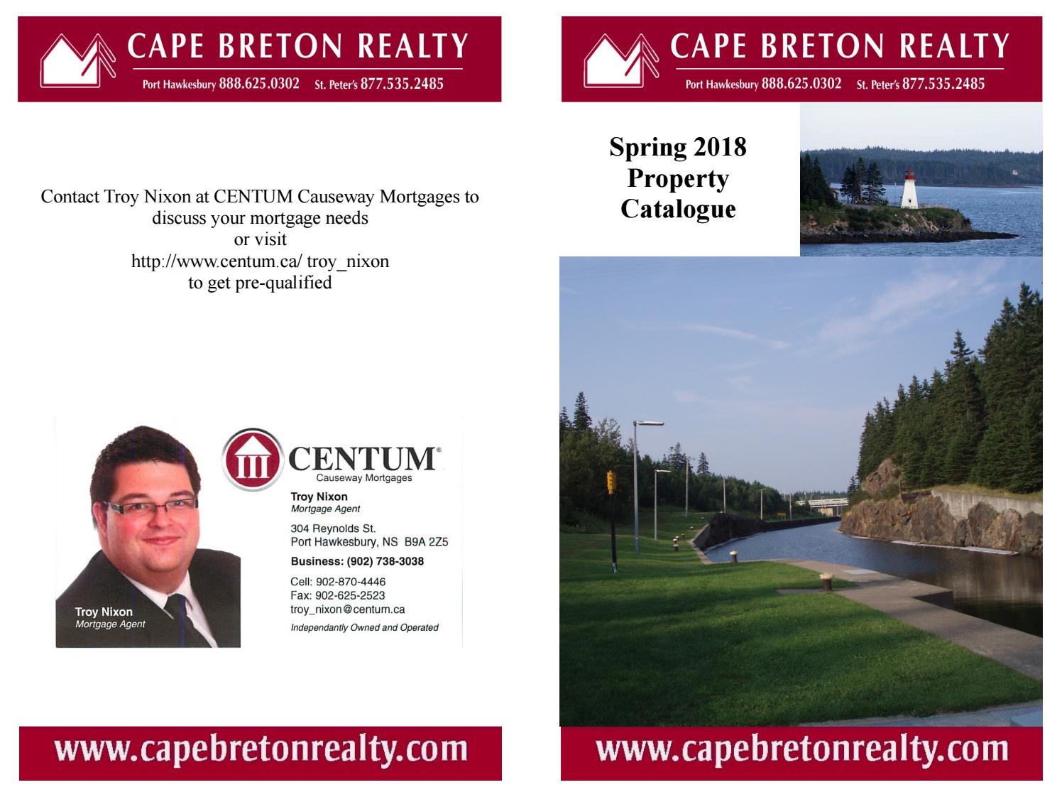 Cape Breton Realty Catalogue Spring 2018 by Cape Breton Realty Issuu