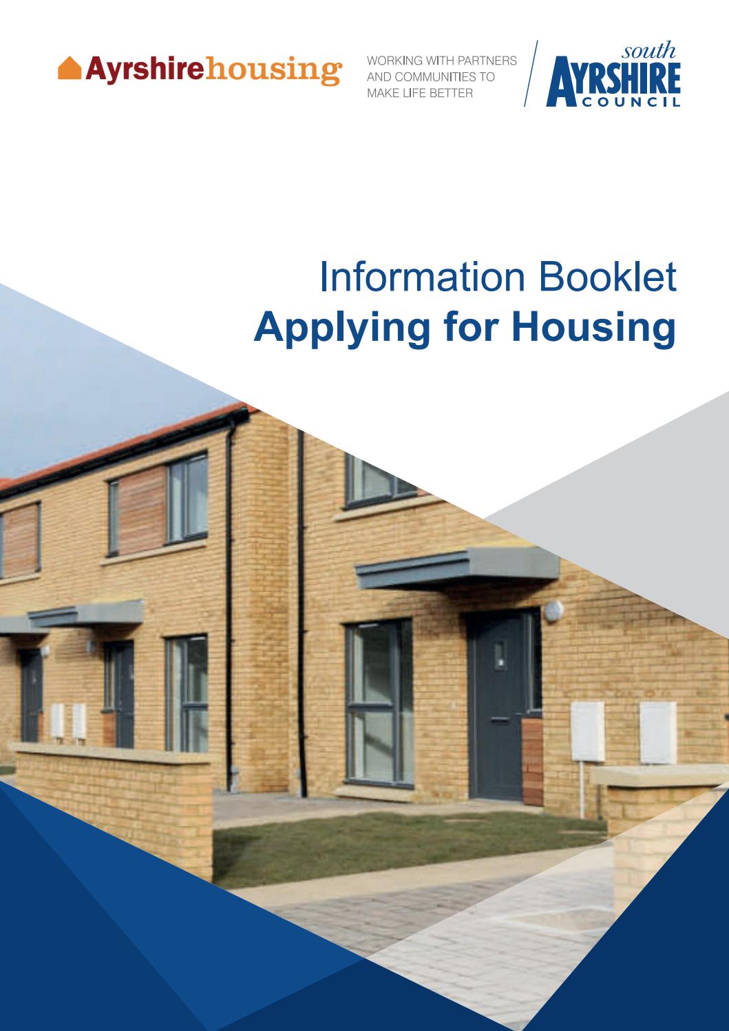 Information Booket Applying for Housing by Ayrshire Housing Issuu