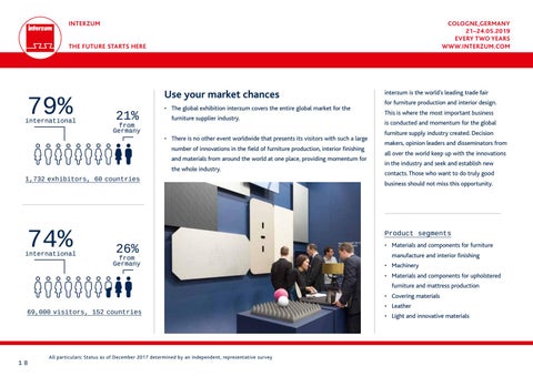 Koelnmesse GmbH 家具目录 · 全球 Competence in 家具 , Interiors and Design 第 18 页