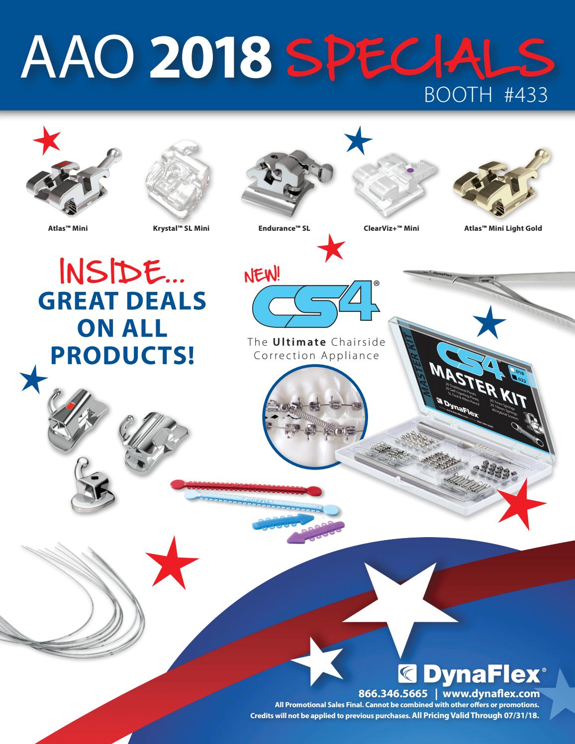AAO 2018 DynaFlex Orthodontic Product Specials by DynaFlex Issuu