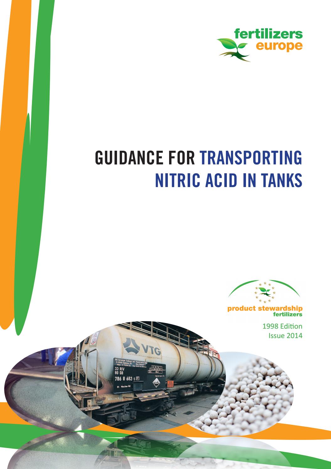 Guidelines for transporting nitric acid in tanks final by Fertilizers