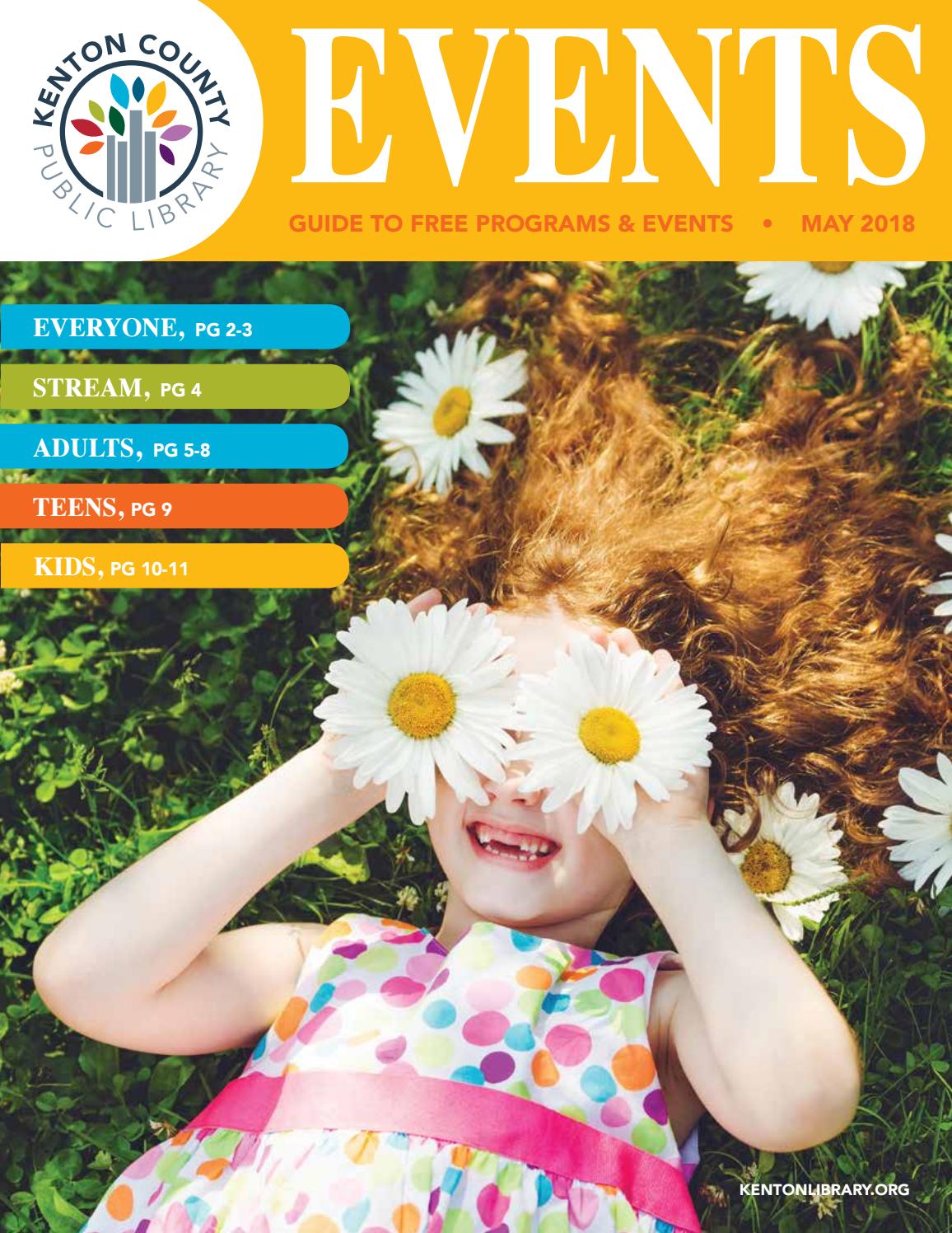 KCPL Event Calendar for May 2018 by Kenton County Public Library Issuu