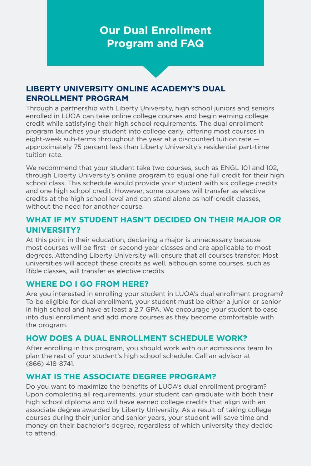 A Guide to Dual Enrollment by Liberty University Issuu