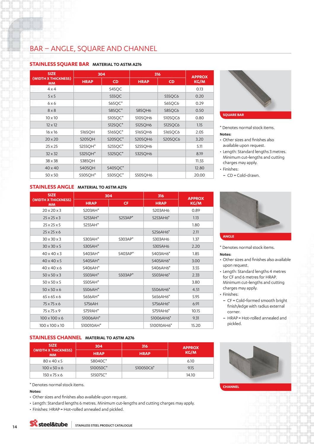 Structural Steel Catalog.pdf Stainless Steel Product Catalogue by Steel & Tube - Issuu