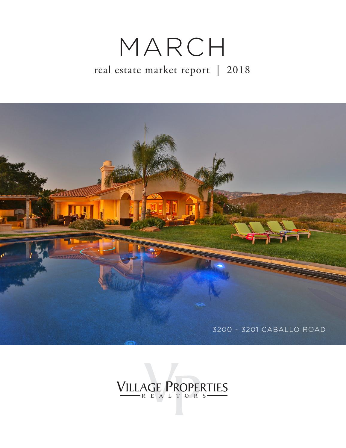 Santa Ynez Valley Real Estate Market Report Mar 2018 TYD by Village