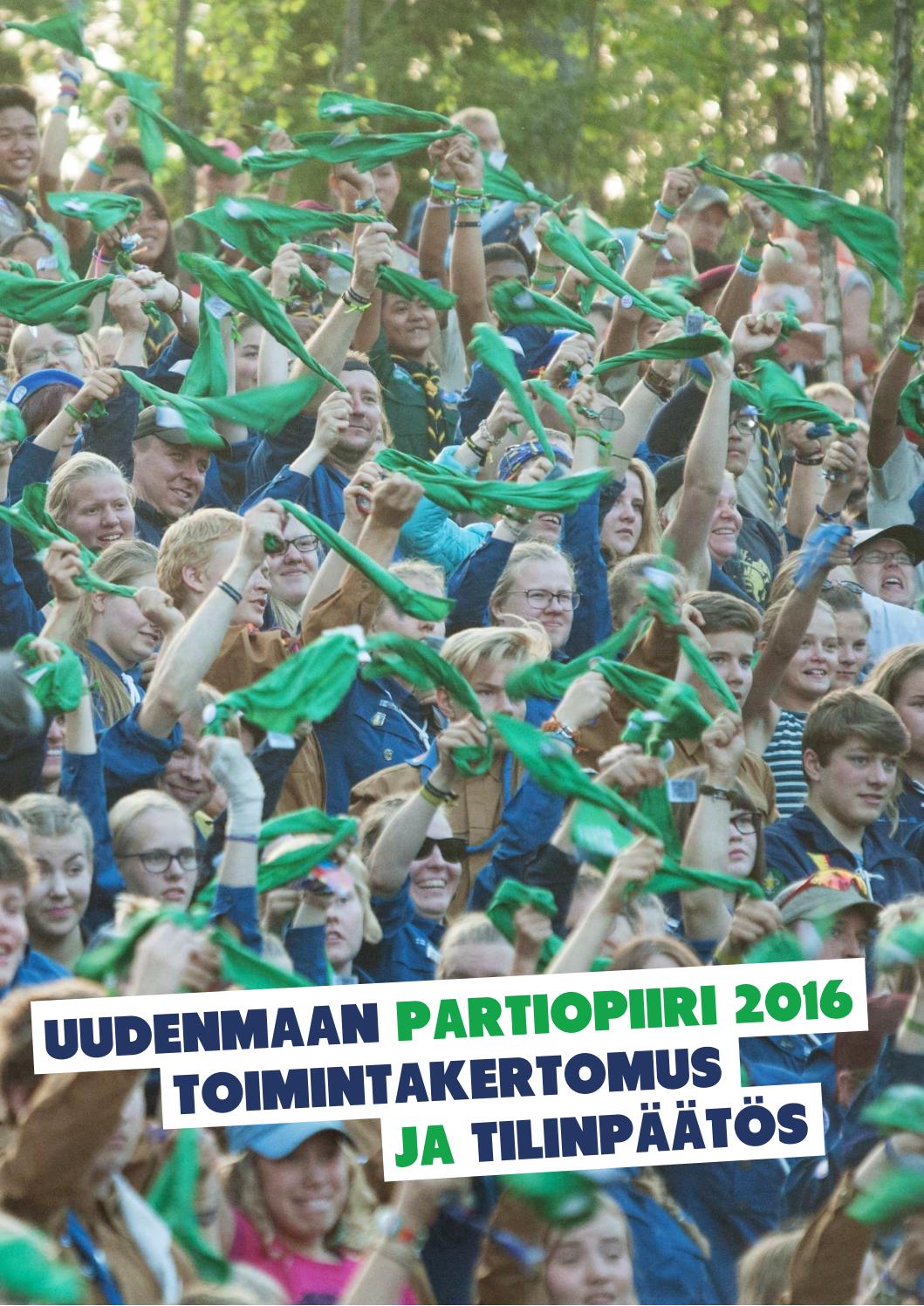 Toimintakertomus 2016 By Uudenmaan Partiopiiri Issuu